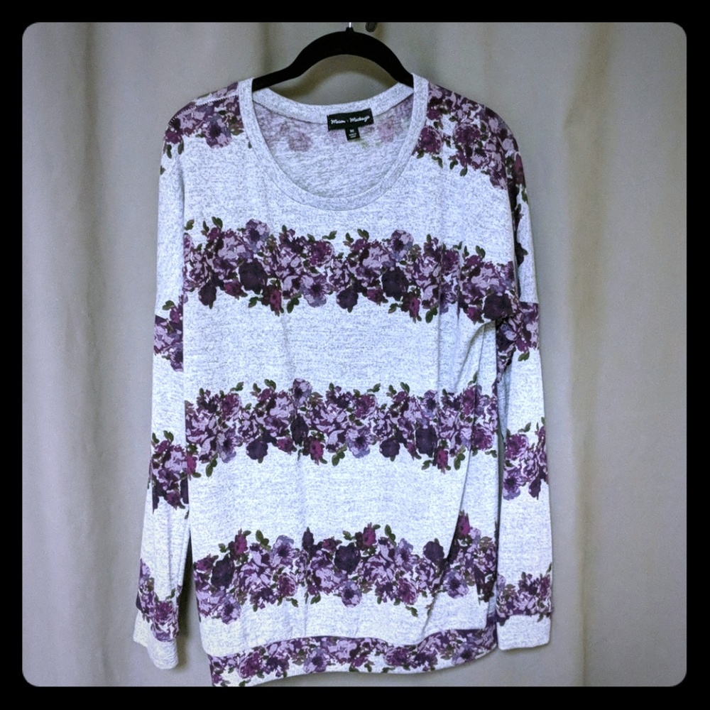Floral crewneck sweatshirt